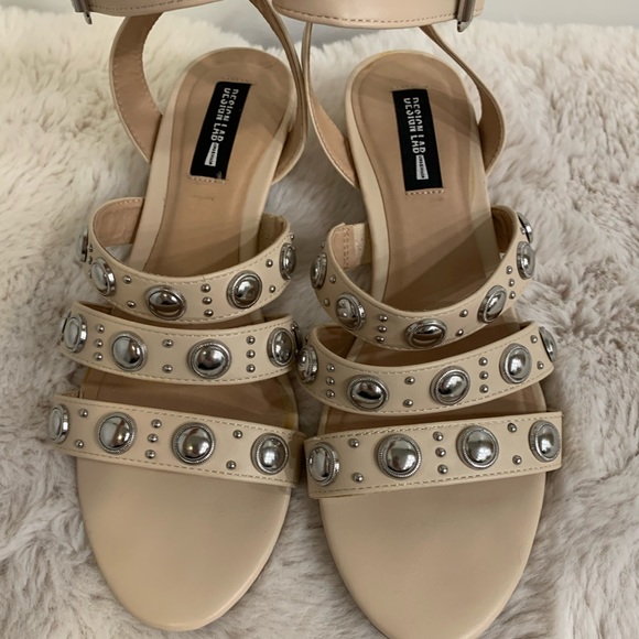 DESIGN LAB - Gigi Strappy Studded Heeled Sandals - Picture 1 of 4